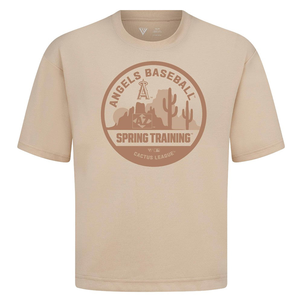 Los Angeles Angels Levelwear Spring Training Badge Luxe Signature Knit T-Shirt | MLB Near me