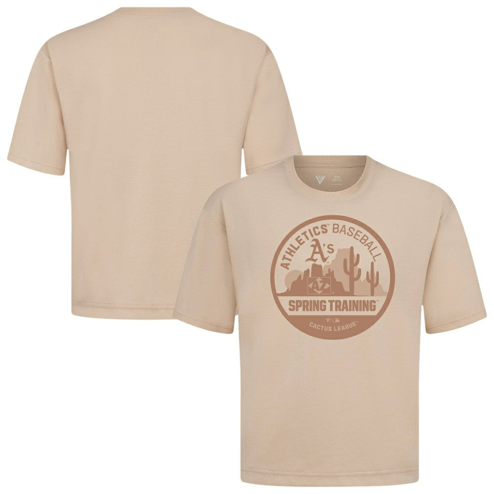 Athletics Levelwear Spring Training Badge Luxe Signature Knit T-Shirt | MLB Discount