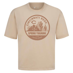 Cincinnati Reds Levelwear Spring Training Badge Luxe Signature Knit T-Shirt | MLB For sale