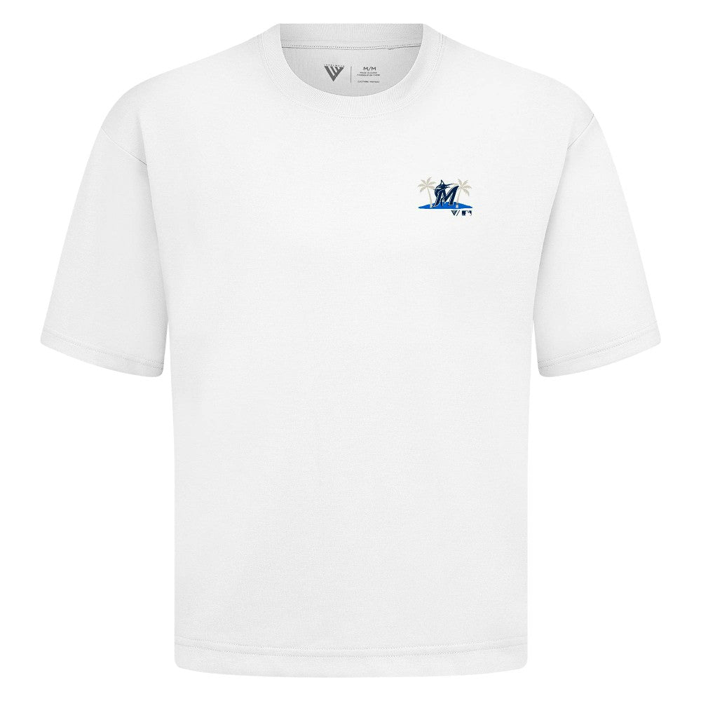 Miami Marlins Levelwear  Luxe Signature Knit T-Shirt | MLB US