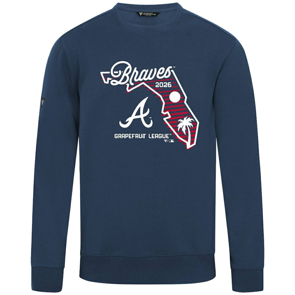 Atlanta Braves Levelwear Zane Sunrise Sweatshirt | MLB Sale