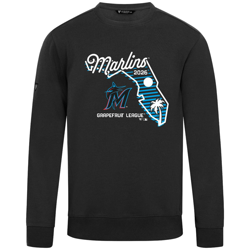 Miami Marlins Levelwear Zane Sunrise Sweatshirt | MLB For sale