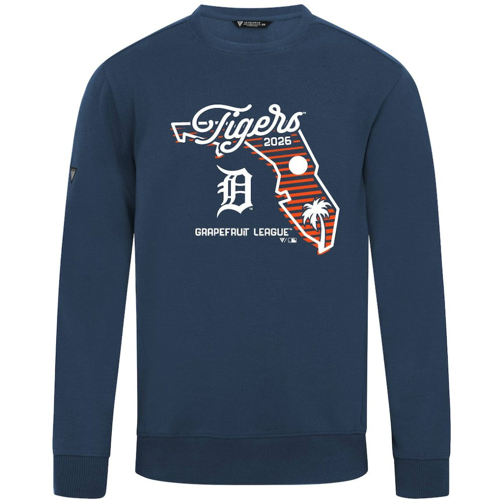 Detroit Tigers Levelwear Zane Sunrise Sweatshirt | MLB Outlet