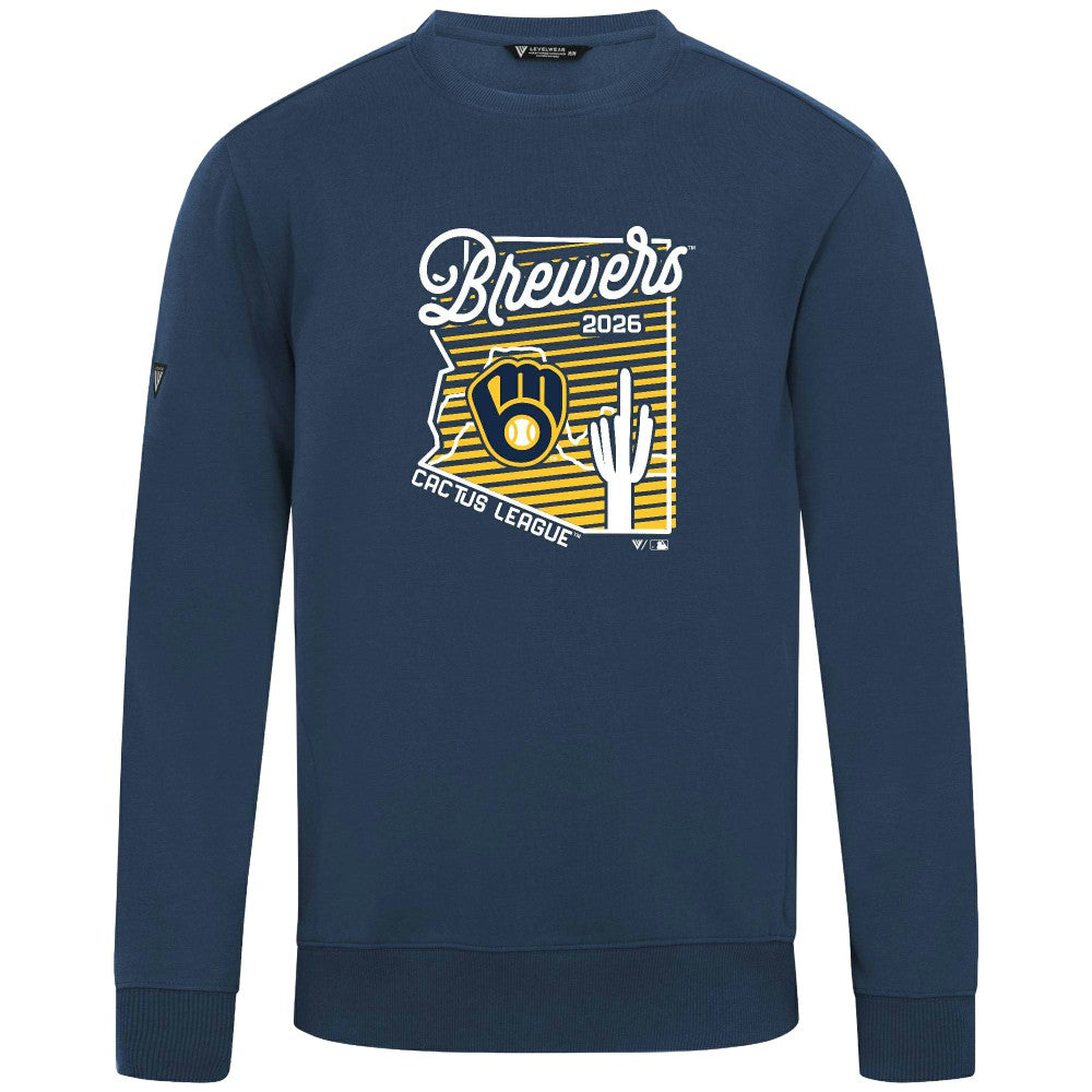 Milwaukee Brewers Levelwear Zane Sunrise Sweatshirt | MLB New