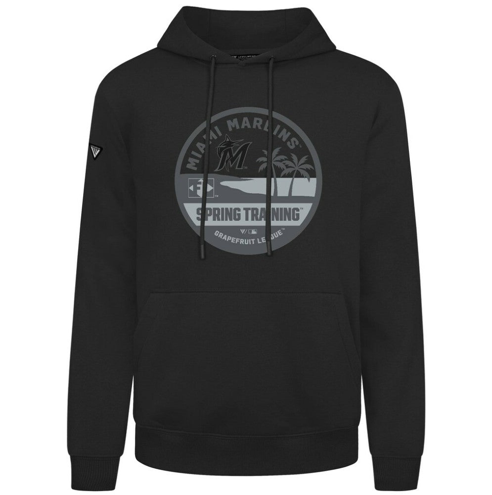 Miami Marlins Levelwear Spring Badge Podium Hoodie | MLB Discount