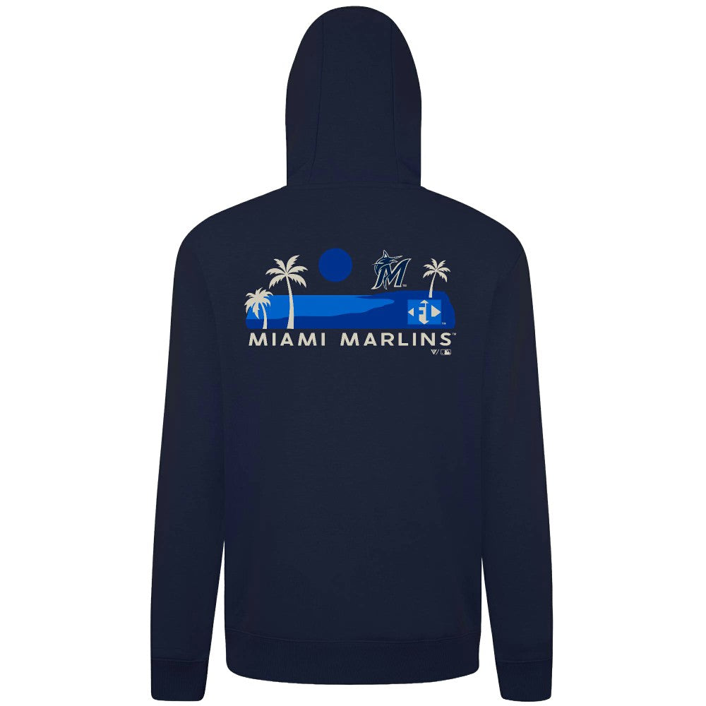 Miami Marlins Levelwear Panoramic Podium Hoodie | MLB Shop