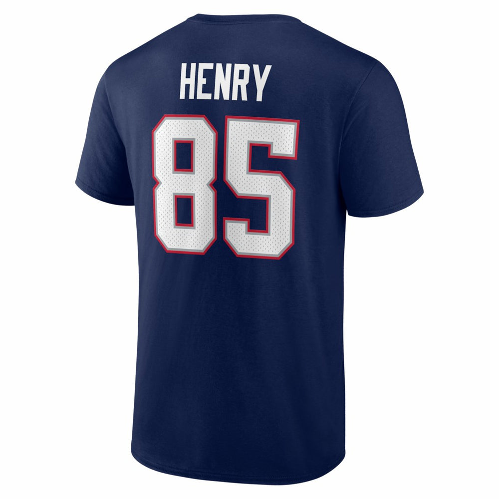 New England Patriots  Hunter Henry  Icon Name & Number T-Shirt