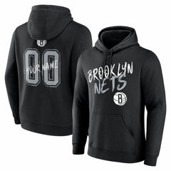 Brooklyn Nets Big & Tall Hustle Personalized Name & Number Hoodie Online