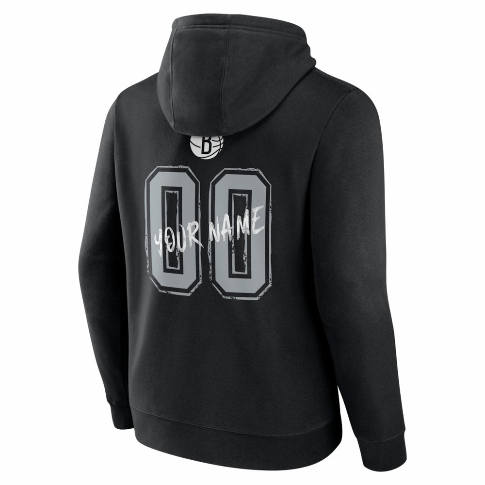 Brooklyn Nets Big & Tall Hustle Personalized Name & Number Hoodie Online
