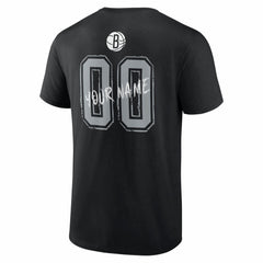 Brooklyn Nets Big & Tall Hustle Personalized Name & Number T-Shirt For Sale