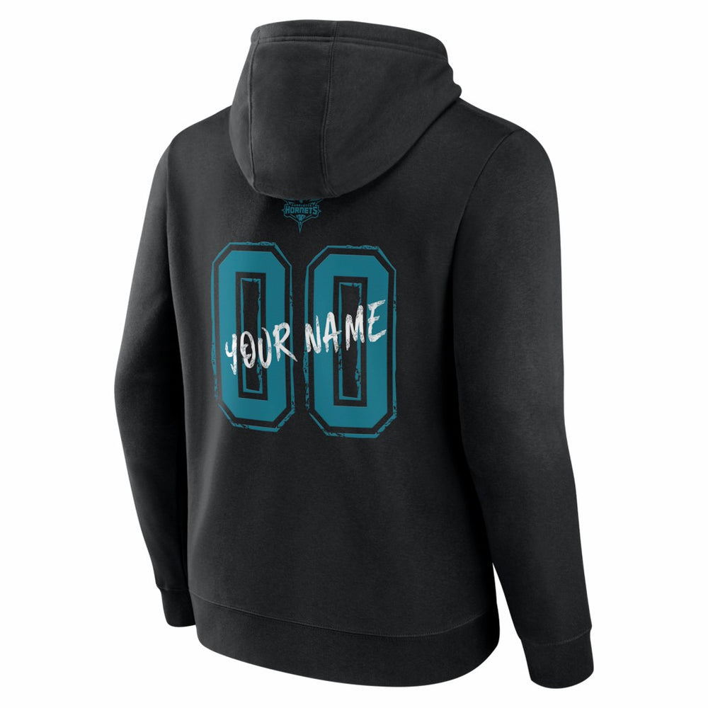 Charlotte Hornets Big & Tall Hustle Personalized Name & Number Hoodie New