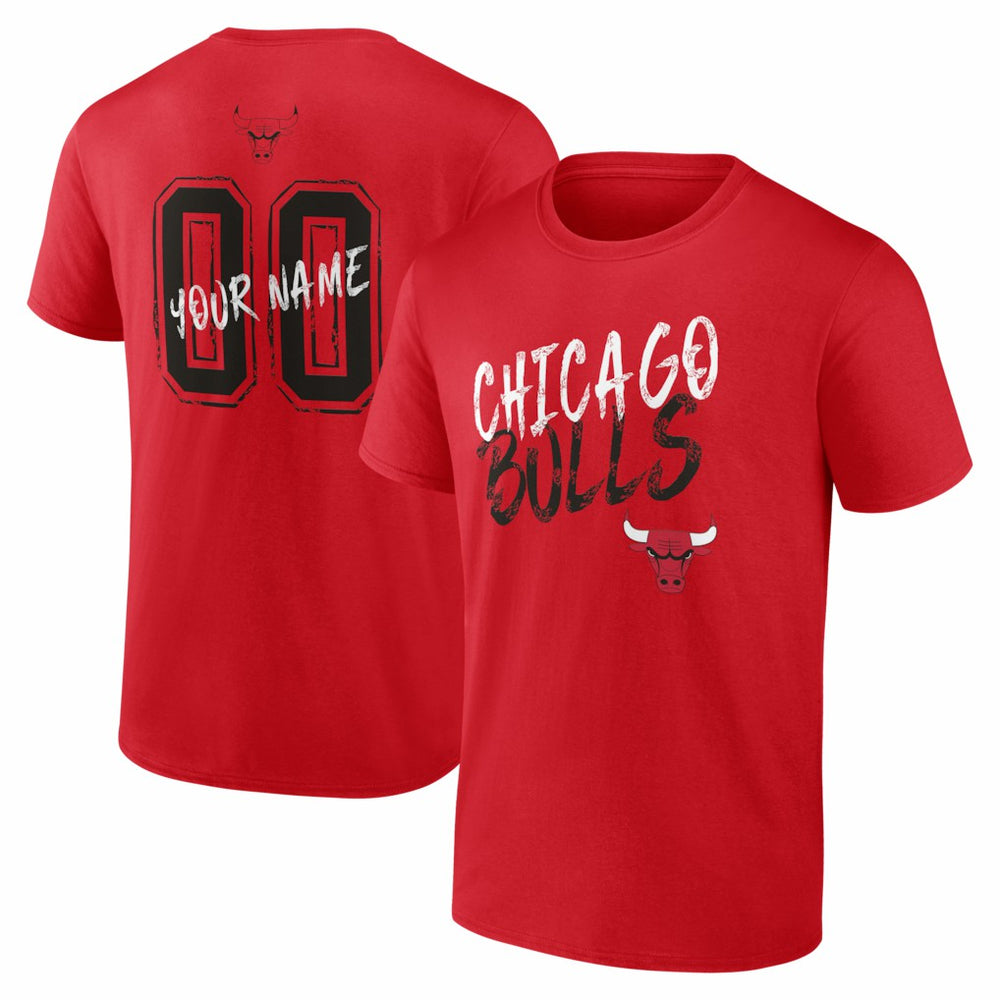 Chicago Bulls Big & Tall Hustle Personalized Name & Number T-Shirt sale Online