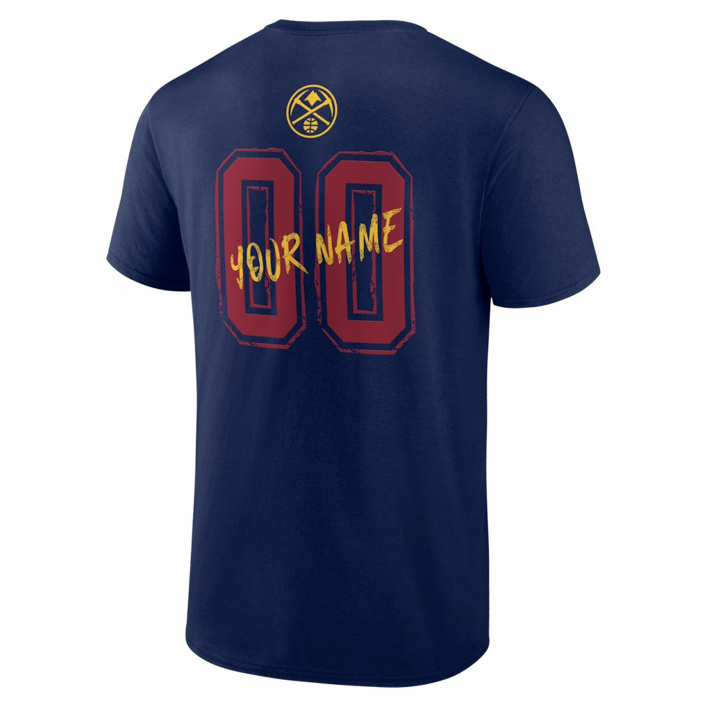 Denver Nuggets Big & Tall Hustle Personalized Name & Number T-Shirt sale On Sale