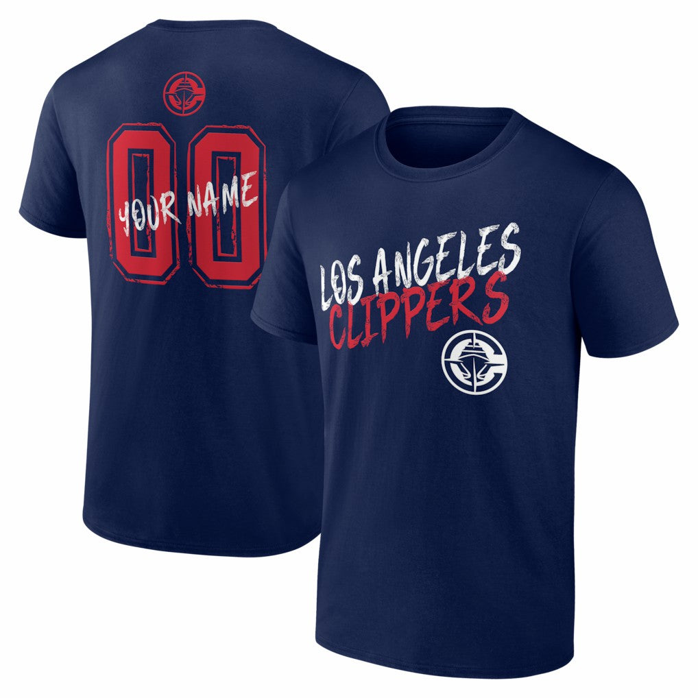 LA Clippers Big & Tall Hustle Personalized Name & Number T-Shirt Online
