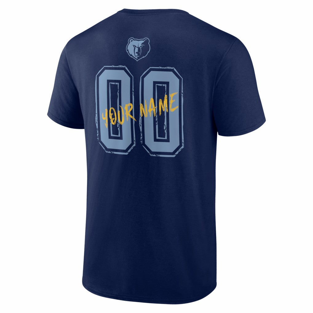 Memphis Grizzlies Big & Tall Hustle Personalized Name & Number T-Shirt Outlet