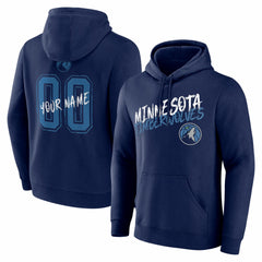 Minnesota Timberwolves Big & Tall Hustle Personalized Name & Number Hoodie On Sale