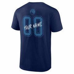 Minnesota Timberwolves Big & Tall Hustle Personalized Name & Number T-Shirt For Sale