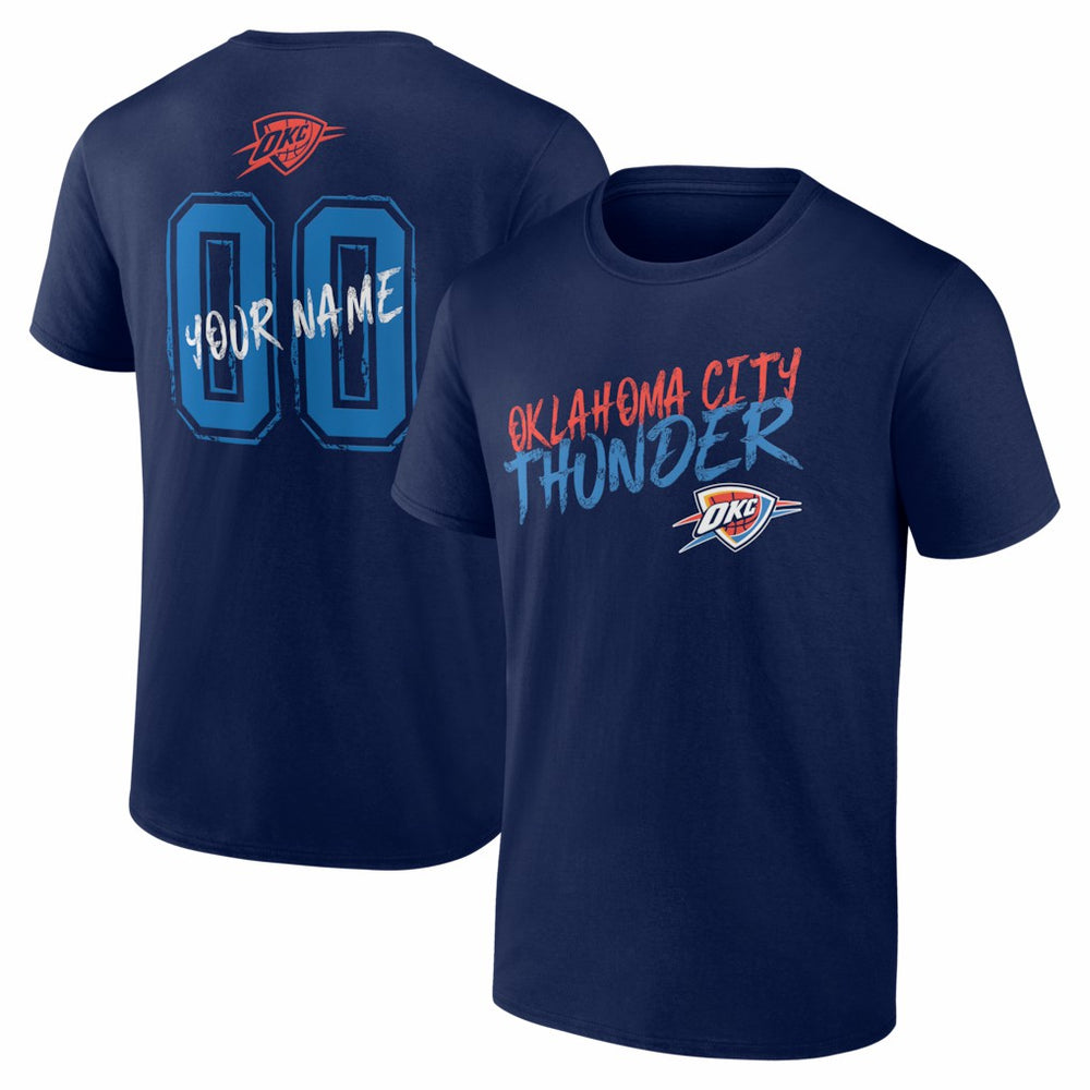 Oklahoma City Thunder Big & Tall Hustle Personalized Name & Number T-Shirt Online