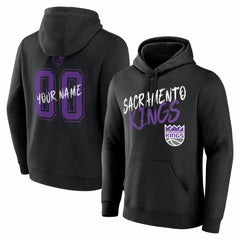 Sacramento Kings Big & Tall Hustle Personalized Name & Number Hoodie On Sale