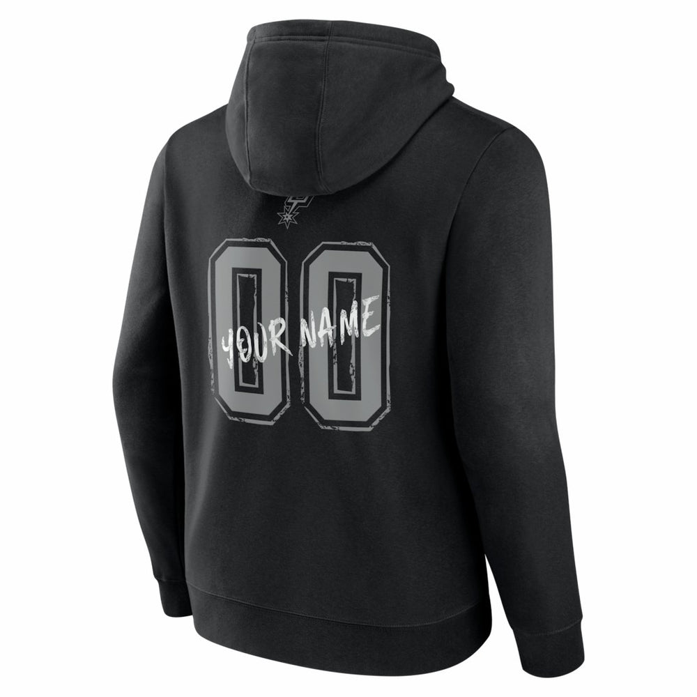 San Antonio Spurs Big & Tall Hustle Personalized Name & Number Hoodie On Sale