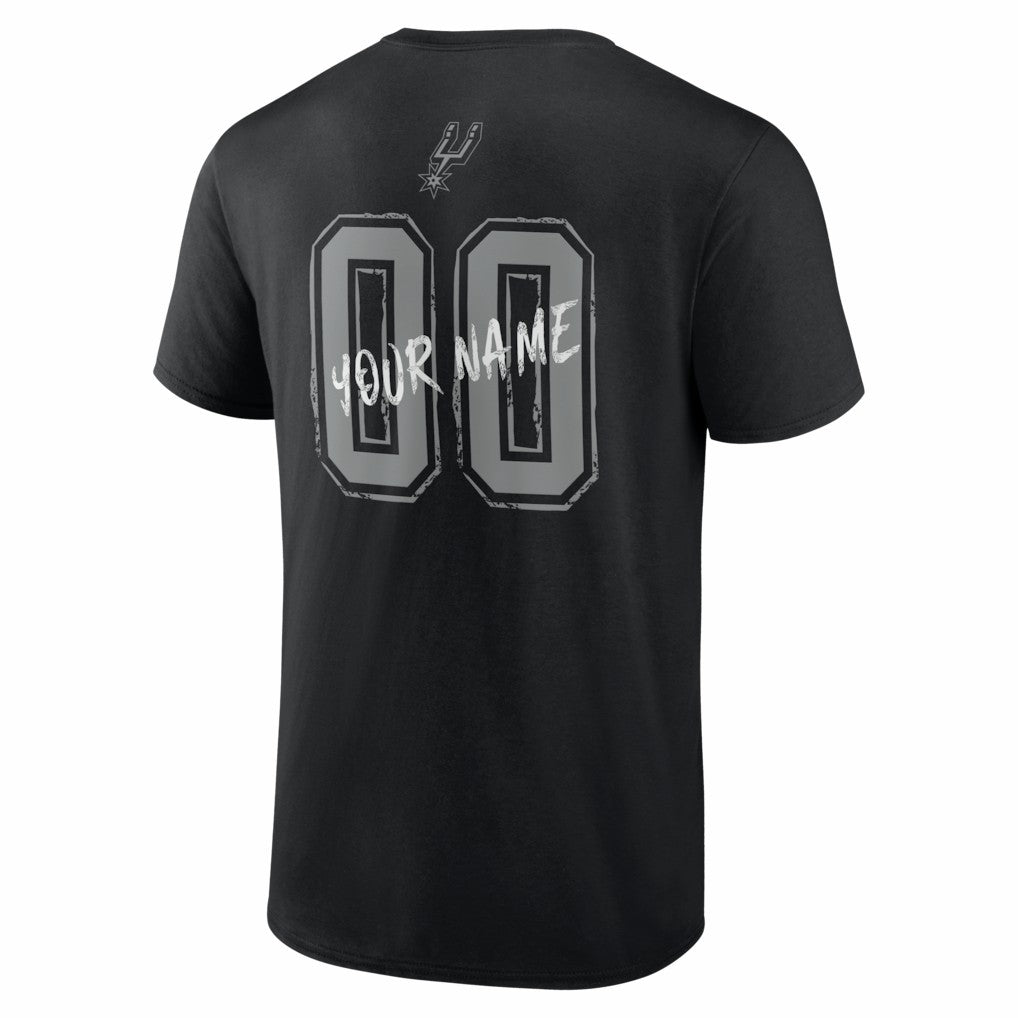 San Antonio Spurs Big & Tall Hustle Personalized Name & Number T-Shirt On Sale
