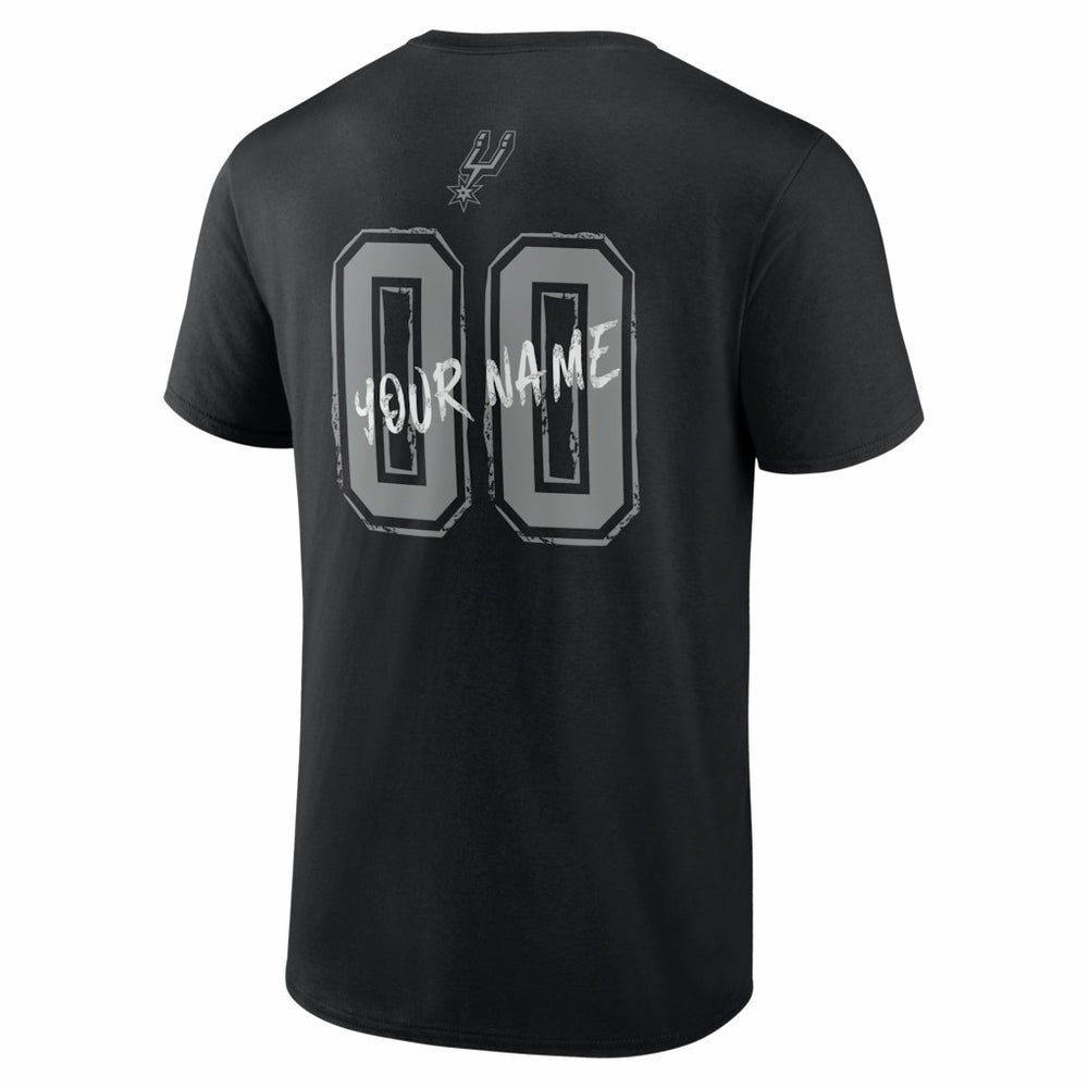 San Antonio Spurs Big & Tall Hustle Personalized Name & Number T-Shirt On Sale