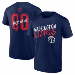 Washington Wizards Big & Tall Hustle Personalized Name & Number T-Shirt Online