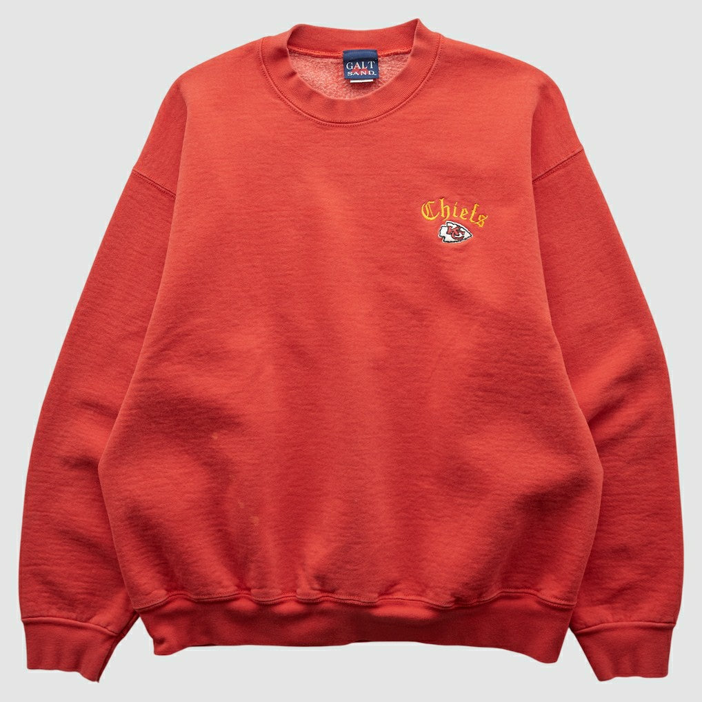Kansas City Chiefs Fanatics Galt Sand 90s Pullover Sweatshirt