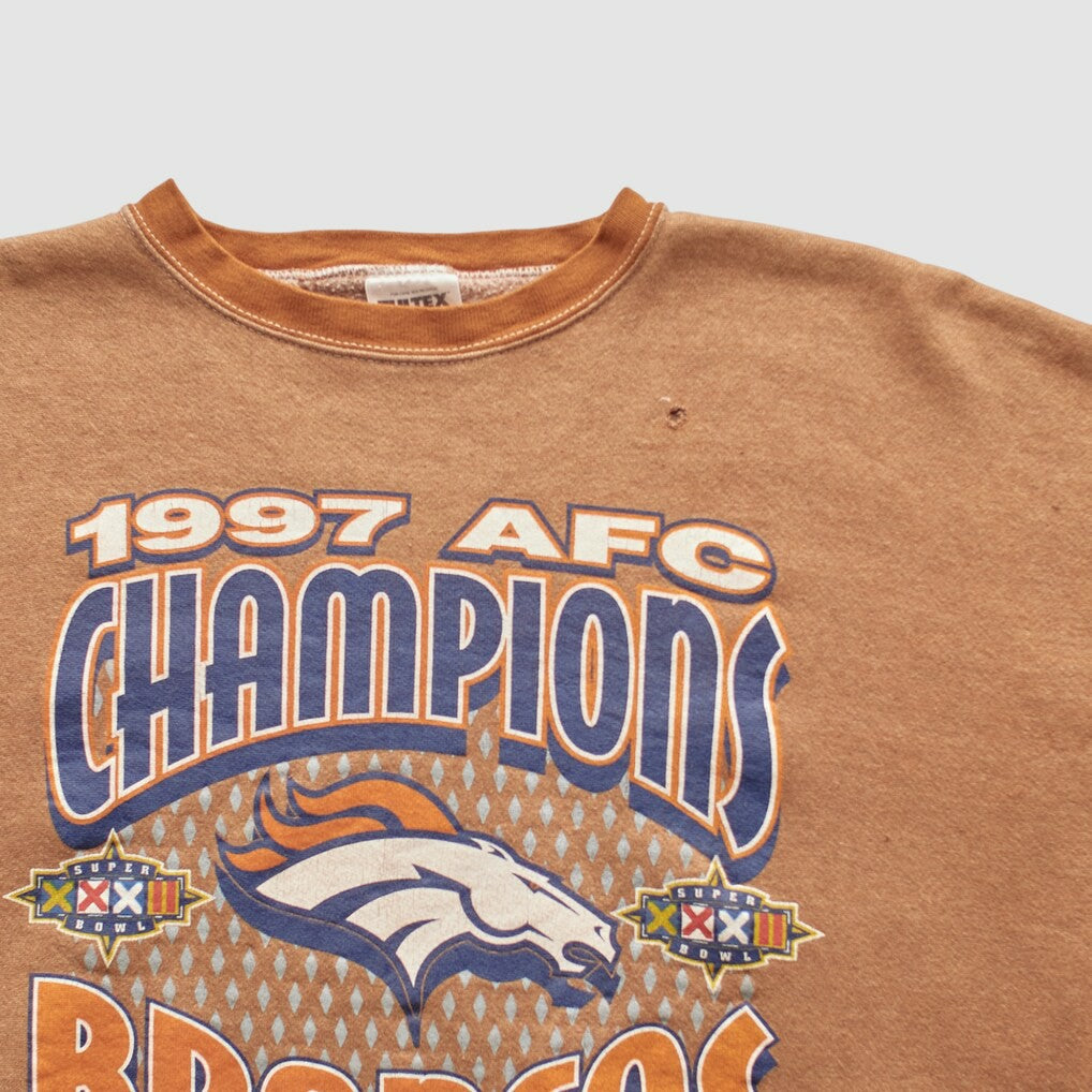 Denver Broncos Fanatics Tultex 1997 Pullover Sweatshirt