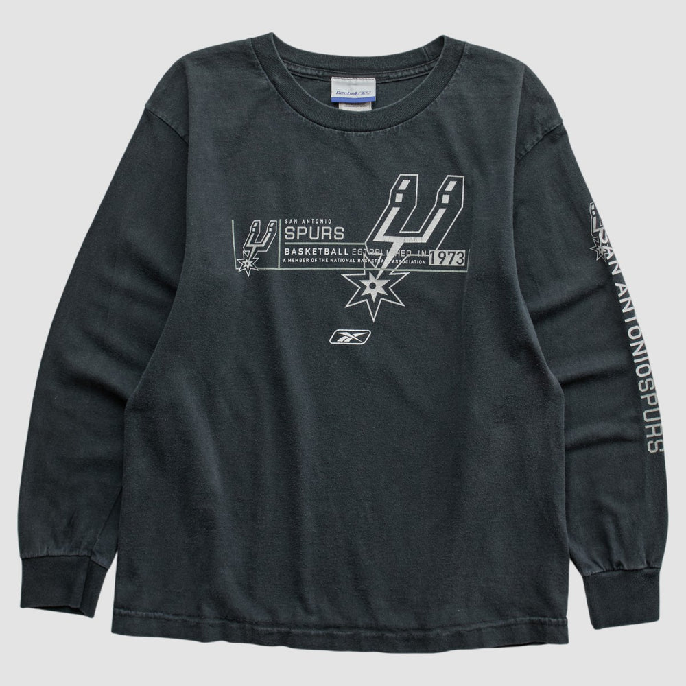 San Antonio Spurs Reebok 2000s Long Sleeve T-shirt On Sale