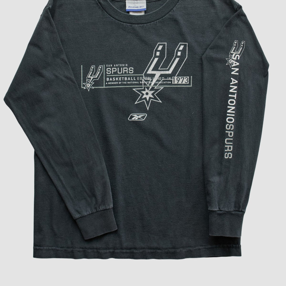 San Antonio Spurs Reebok 2000s Long Sleeve T-shirt On Sale