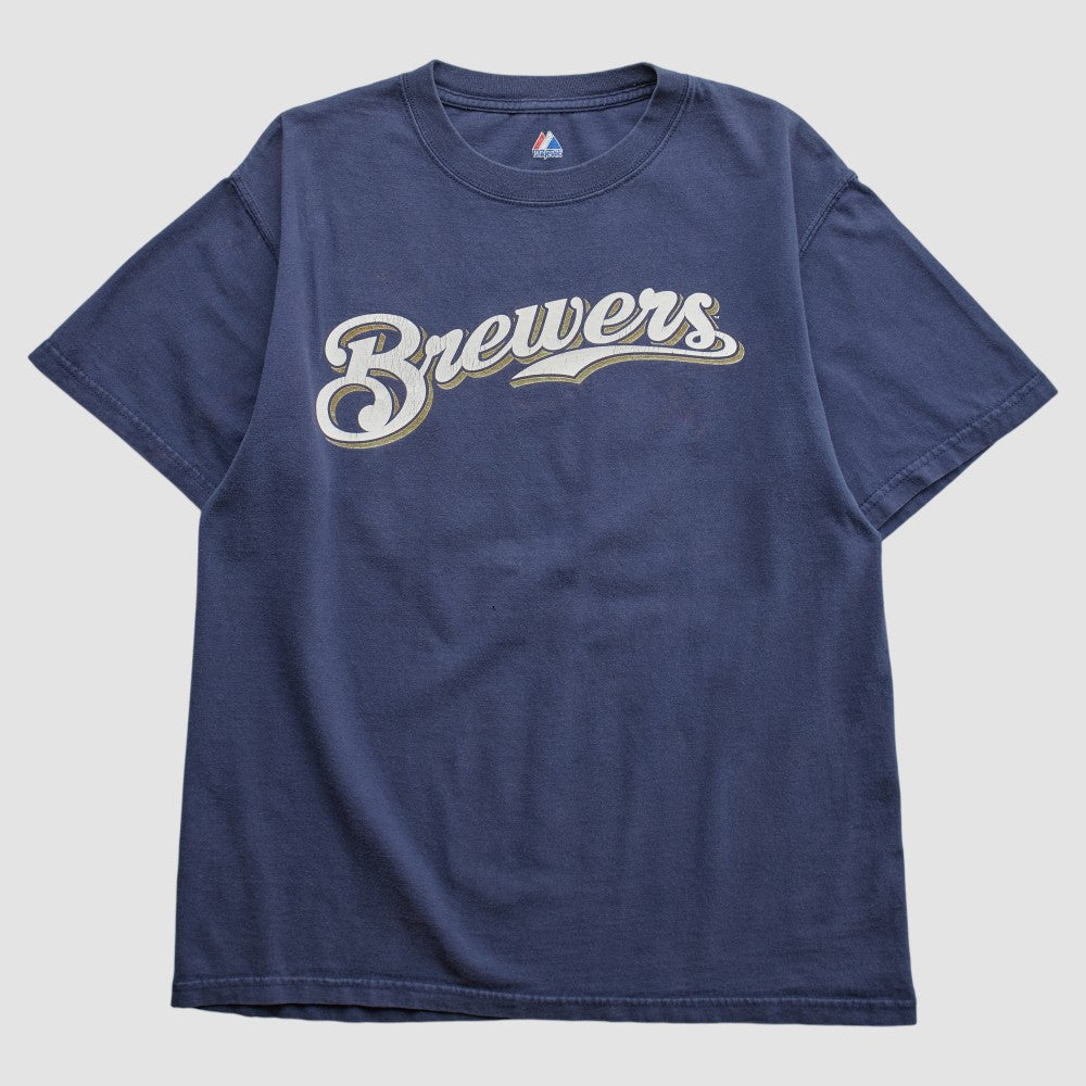 Milwaukee Brewers Majestic 2000s T-shirt | MLB Shop
