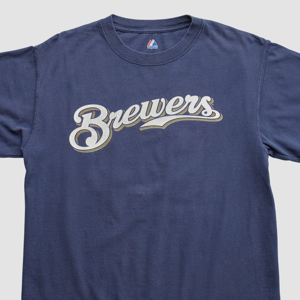 Milwaukee Brewers Majestic 2000s T-shirt | MLB Shop