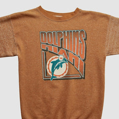 Miami Dolphins Fanatics Logo 7 90s Pullover Sweatshirt
