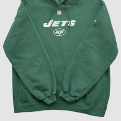 New York Jets Fanatics Reebok 2000s Hooded Pullover Sweatshirt