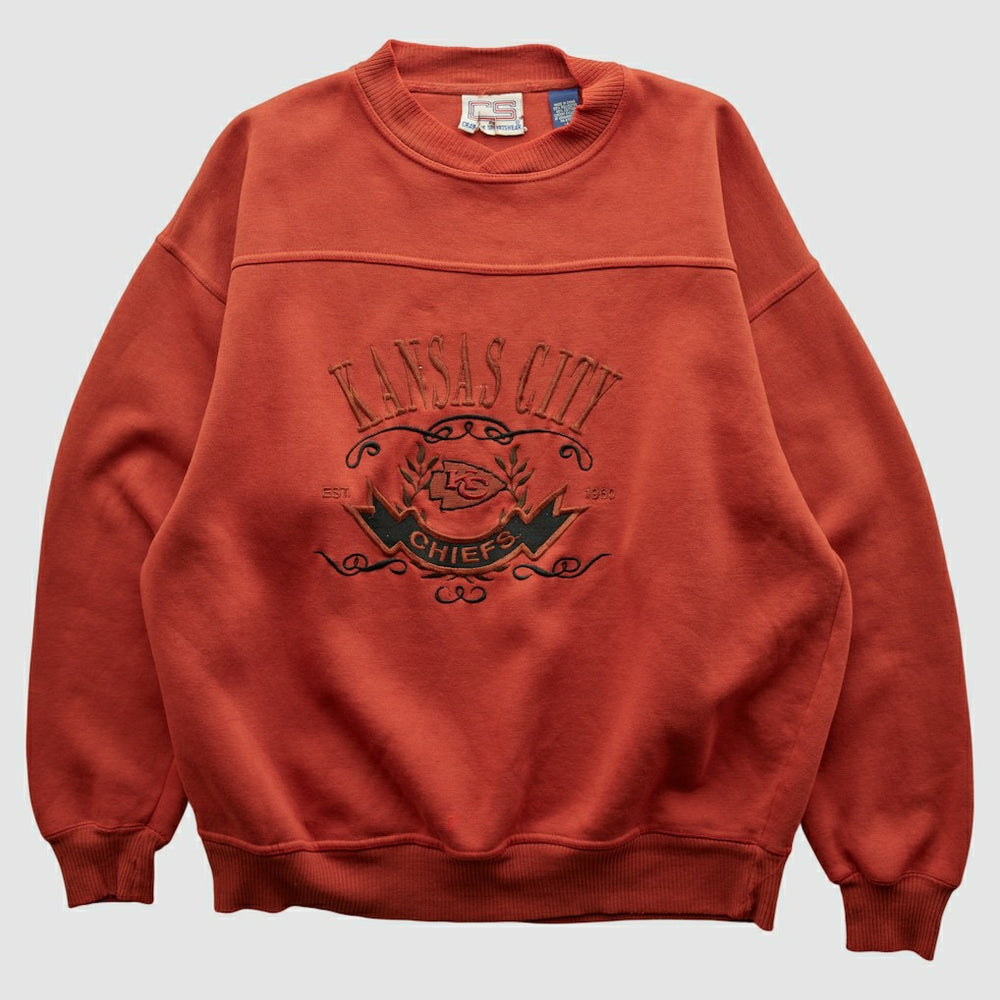Kansas City Chiefs Fanatics Crable Sportswear 90s Pullover Sweatshirt