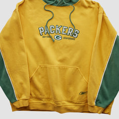 Green Bay Packers Fanatics Reebok 2000s Hooded Pullover Sweatshirt