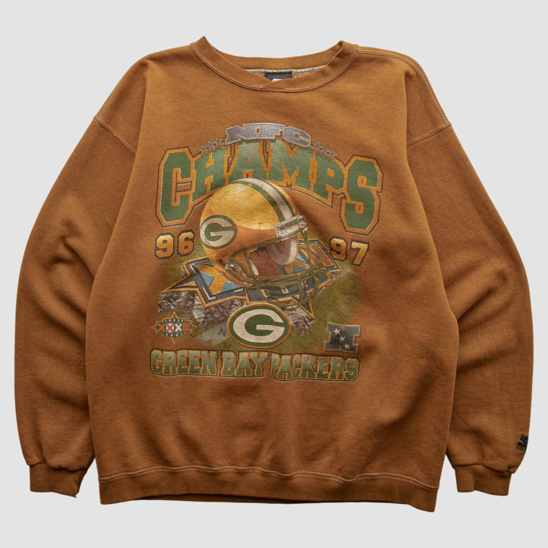 Green Bay Packers Fanatics Starter 1997 Pullover Sweatshirt