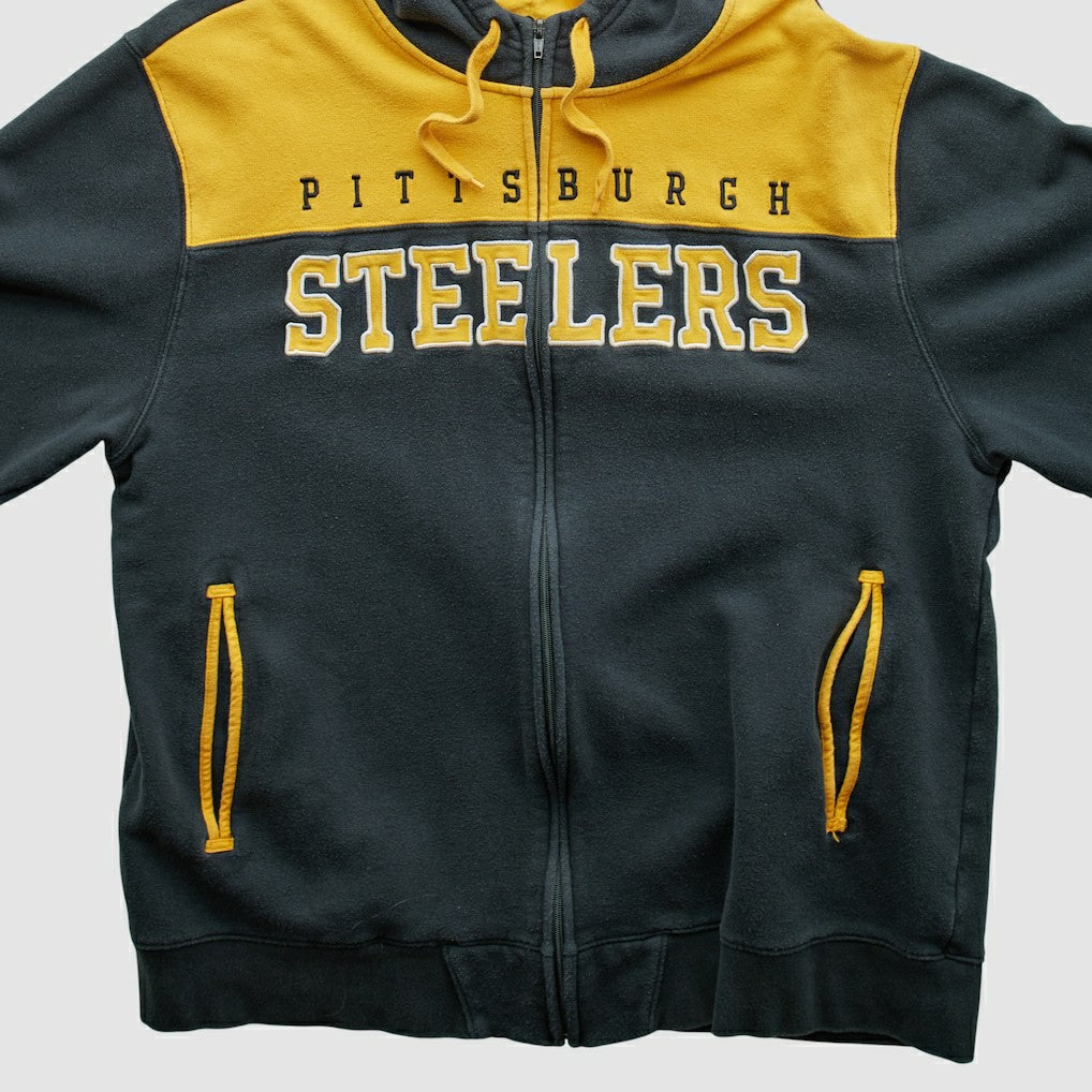 Pittsburgh Steelers Fanatics NFL 2010s Hooded Full Zip Sweatshirt
