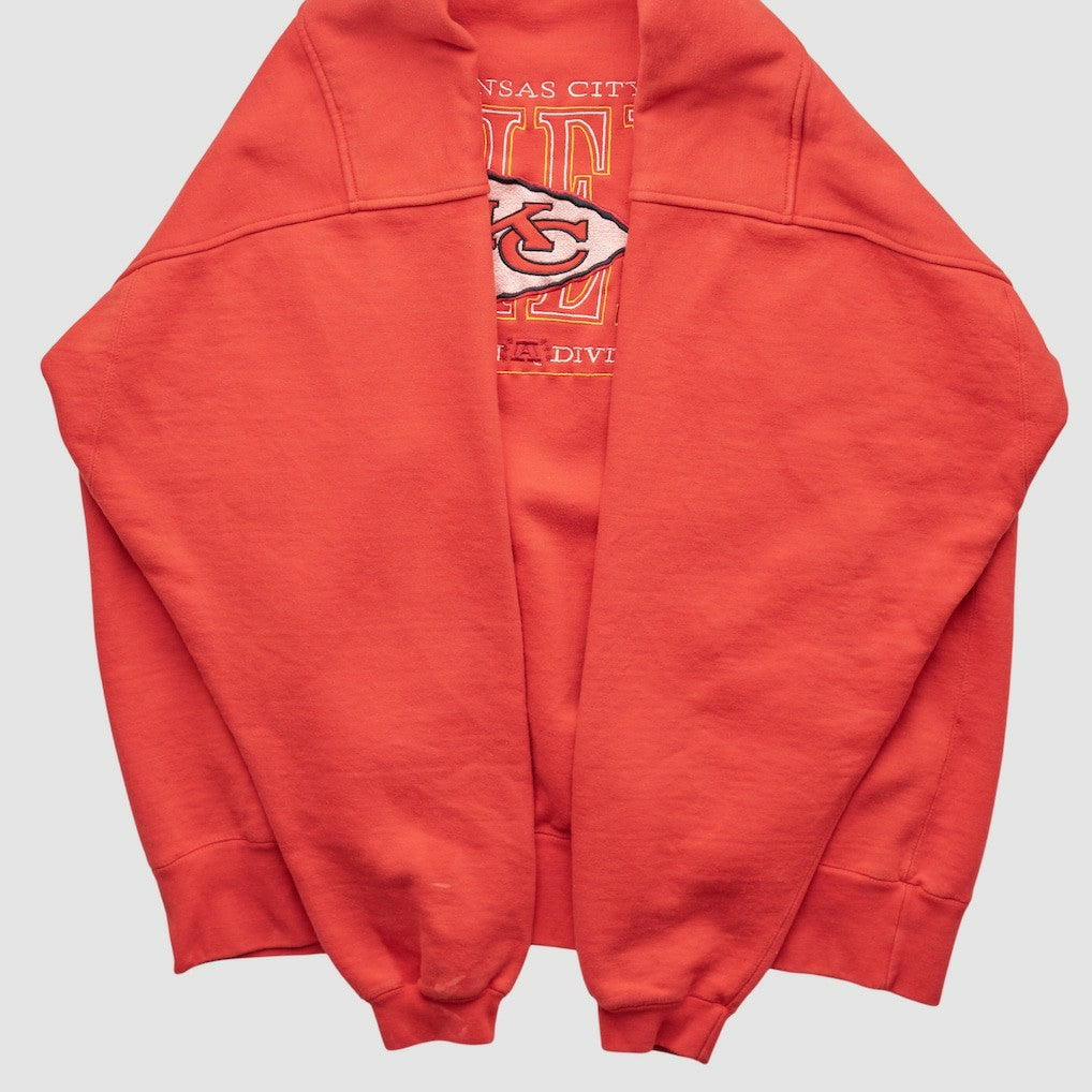 Kansas City Chiefs Fanatics Galt Sand 90s Pullover Sweatshirt