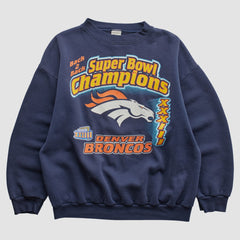 Denver Broncos Fanatics Logo 7 1999 Pullover Sweatshirt