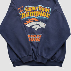 Denver Broncos Fanatics Logo 7 1999 Pullover Sweatshirt