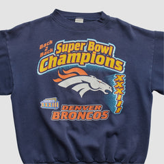 Denver Broncos Fanatics Logo 7 1999 Pullover Sweatshirt