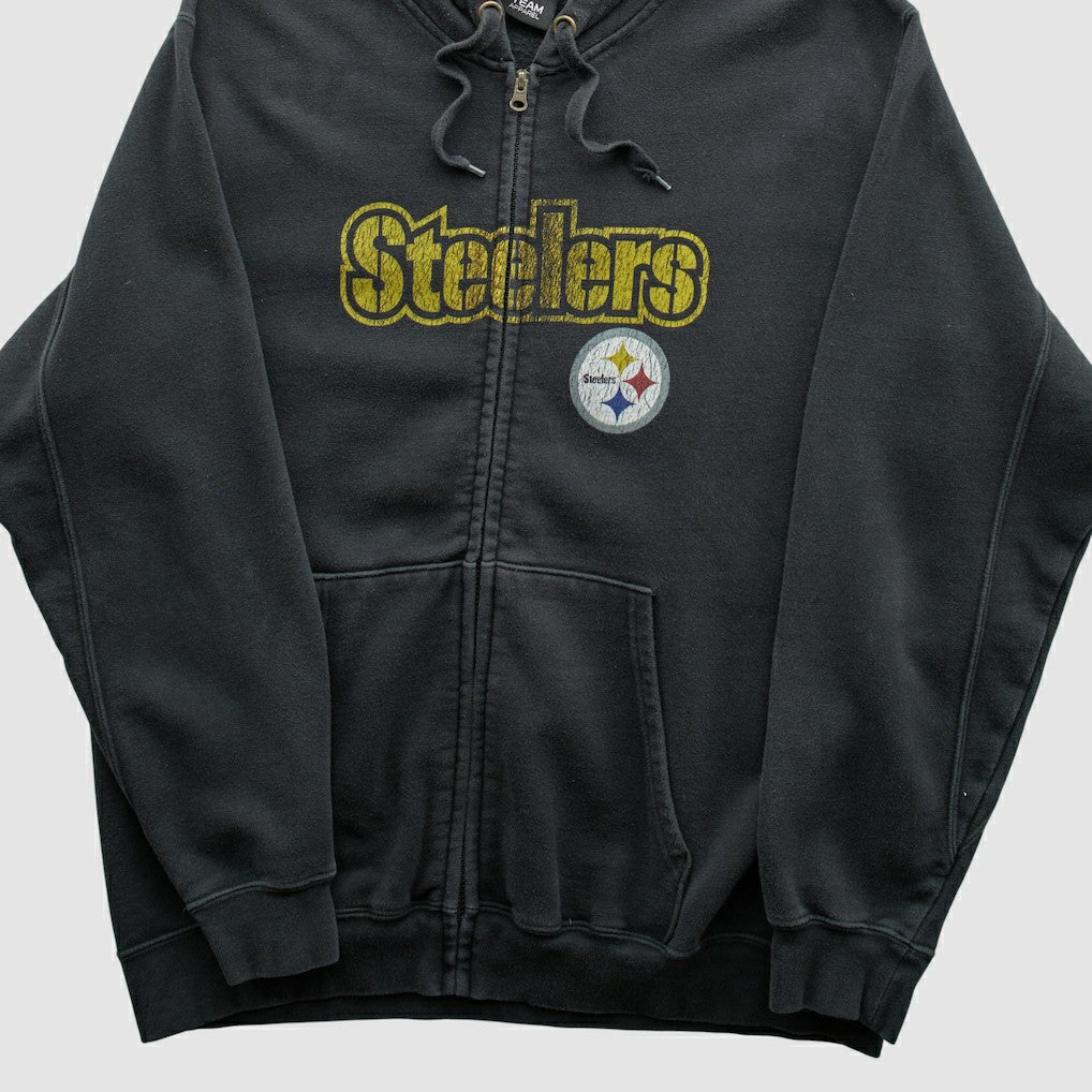 Pittsburgh Steelers Fanatics NFL 2010s Hooded Full Zip Sweatshirt