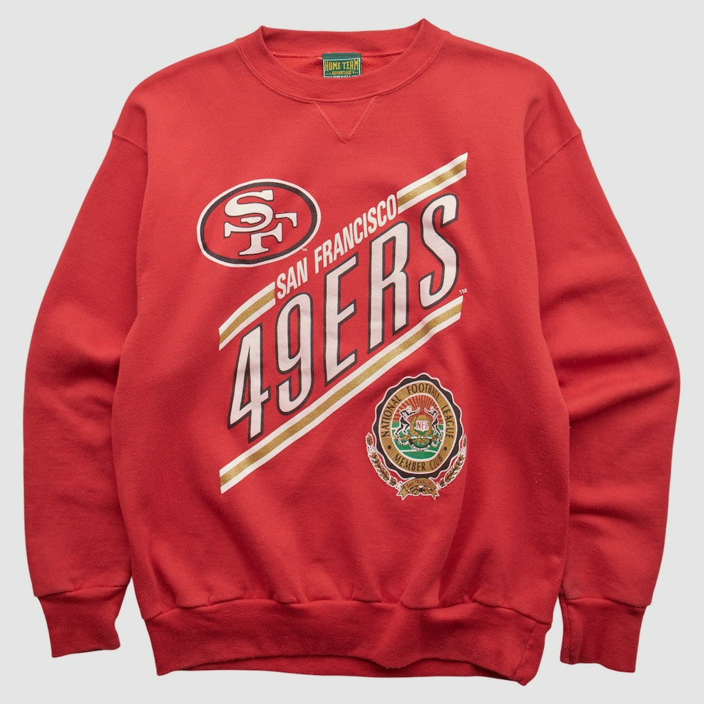 San Francisco 49ers Fanatics Home Team Advantage 90s Pullover Sweatshirt