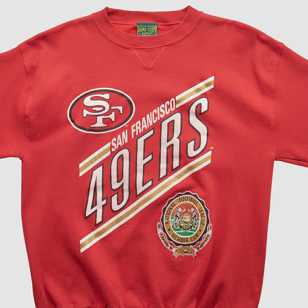 San Francisco 49ers Fanatics Home Team Advantage 90s Pullover Sweatshirt