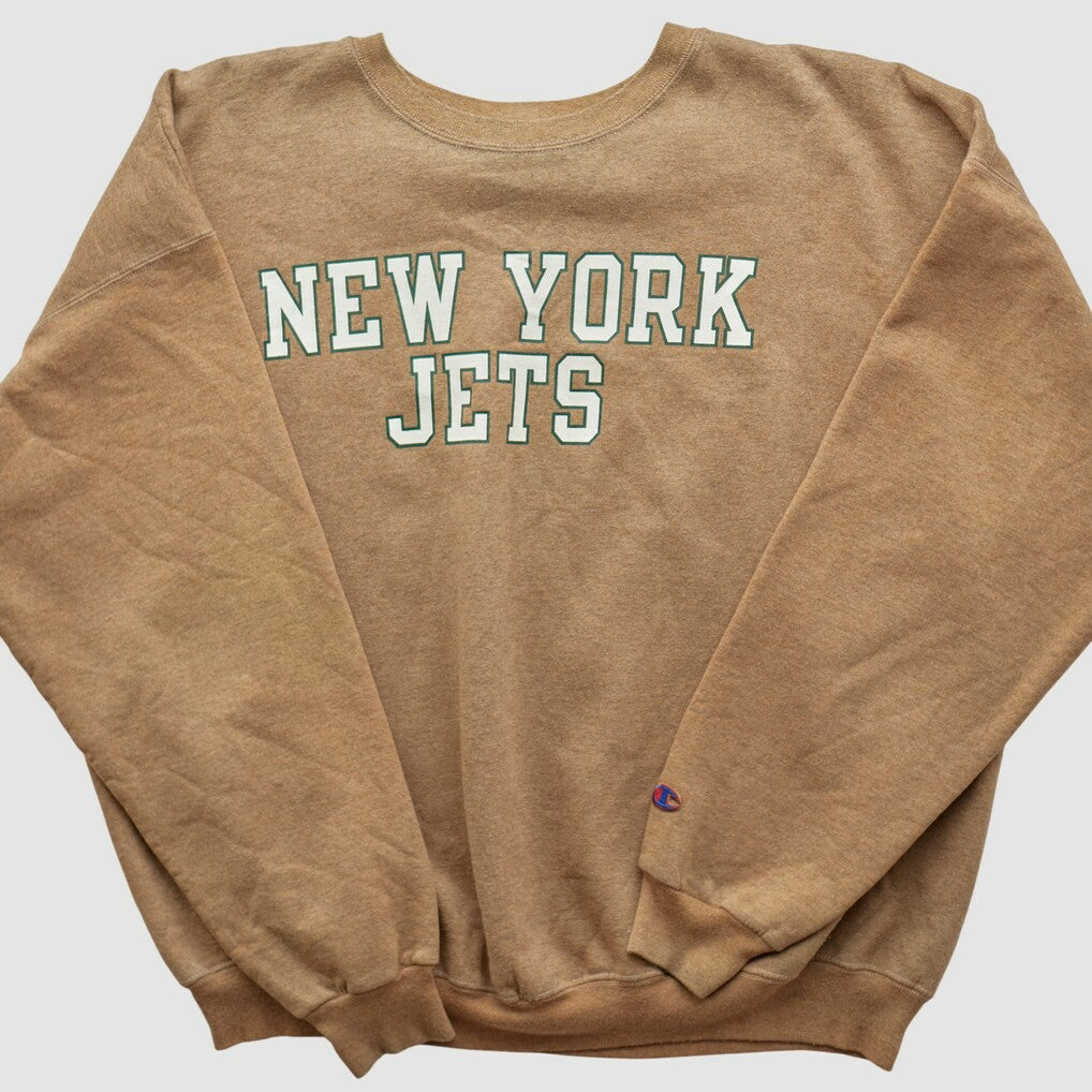 New York Jets Fanatics Champion 2000s Pullover Sweatshirt