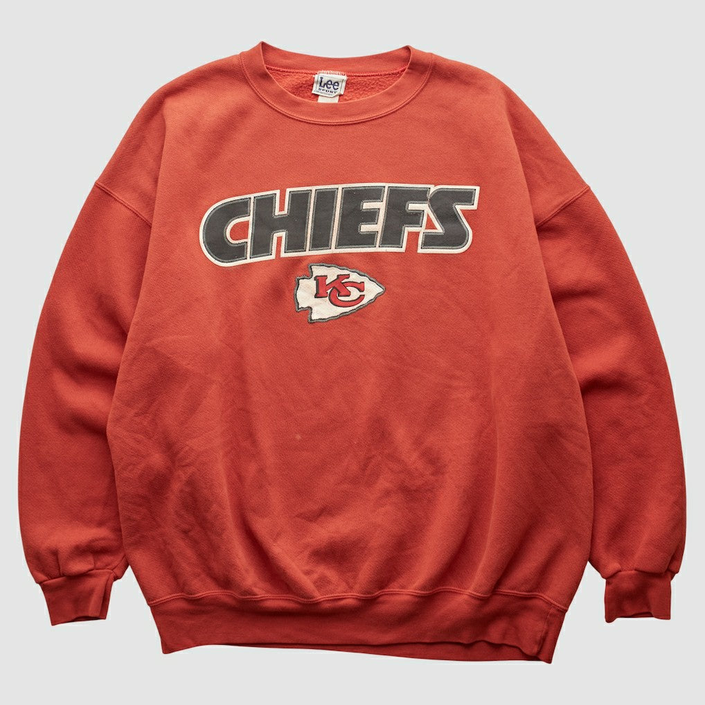 Kansas City Chiefs Fanatics Lee Sport 2000s Pullover Sweatshirt