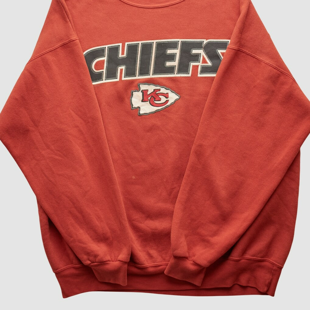 Kansas City Chiefs Fanatics Lee Sport 2000s Pullover Sweatshirt