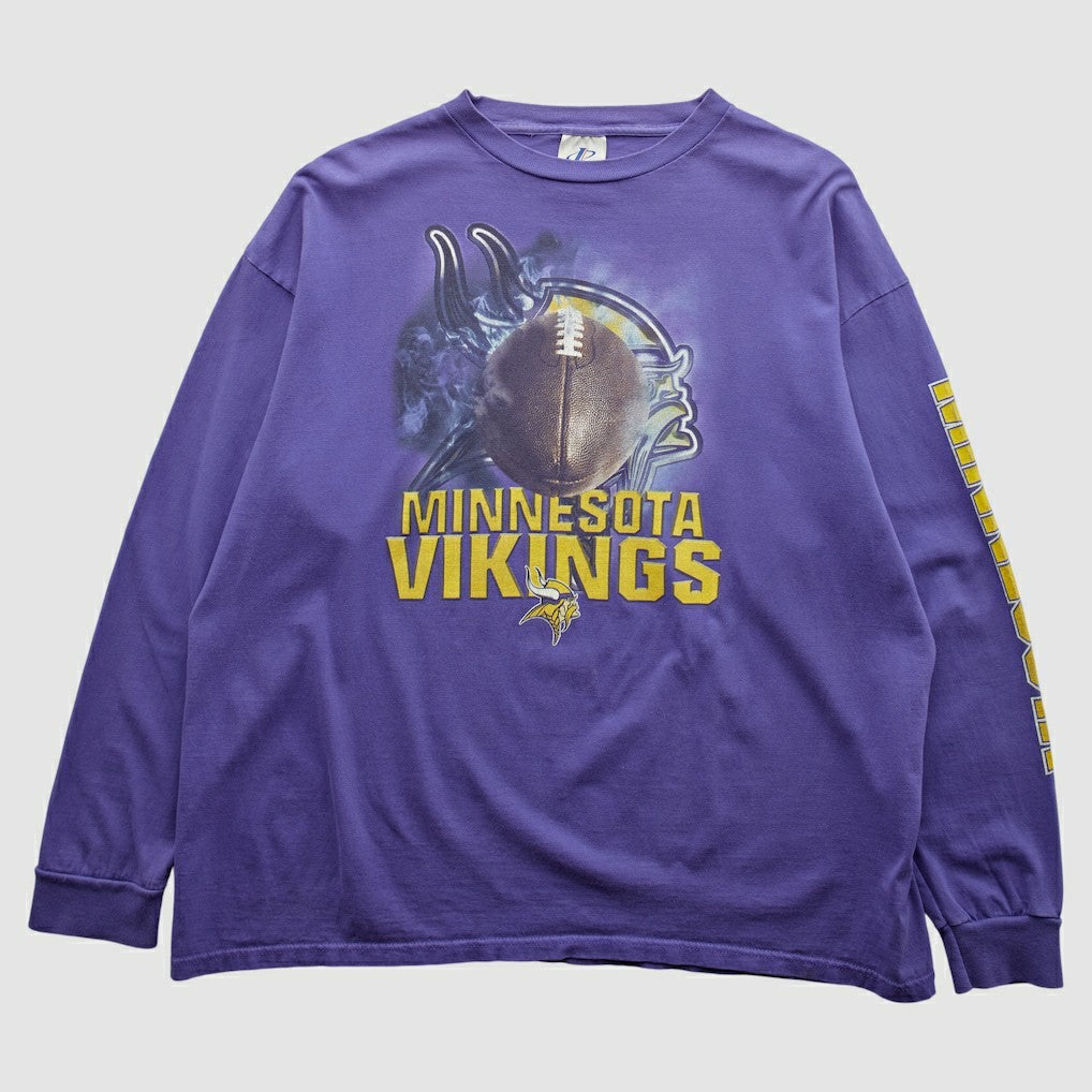 Minnesota Vikings Fanatics Logo Athletic 90s Long Sleeve T-shirt